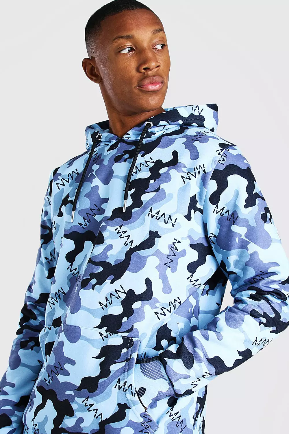 Mens nike blue online camo hoodie